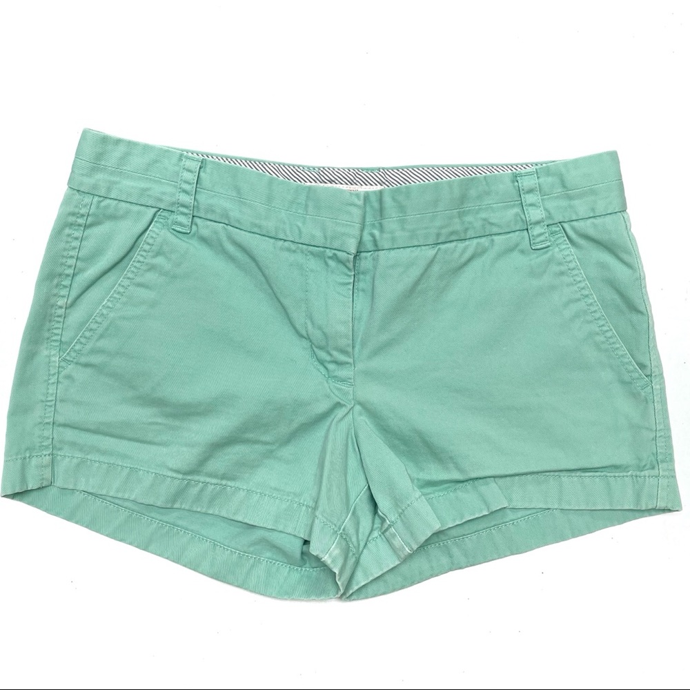 J. Crew Women's Chino Broken-In Shorts Size 0 Teal